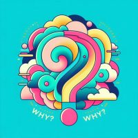 un visuel dans les tons pastel rose turquoise jaune et vert pour illustrer la question pourquoi_